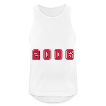 2006 Year Number - Men's Breathable Tank Top - white - Front - Nick (188cm)