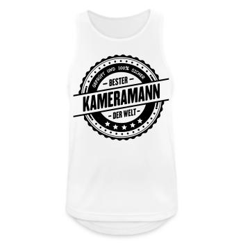 Bester Kameramann - Männer Tank Top atmungsaktiv - Weiß - Vorne - Nick (188cm)