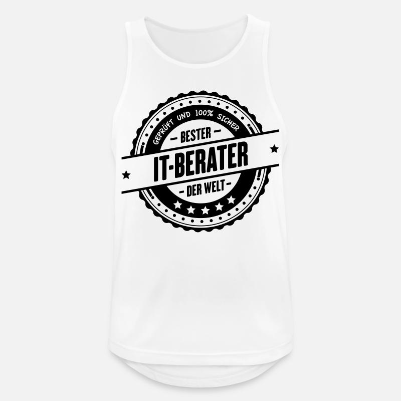 Bester IT-Berater - Männer Tank Top atmungsaktiv - Weiß