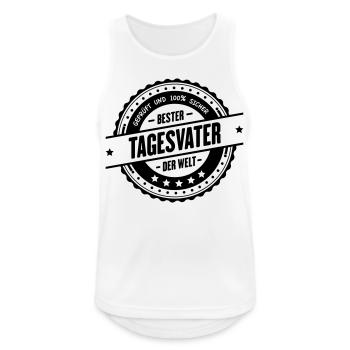 Bester Tagesvater - Männer Tank Top atmungsaktiv - Weiß - Vorne - Nick (188cm)