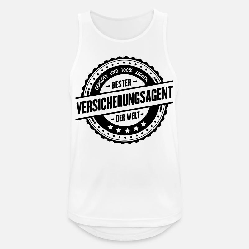 Bester Versicherungsagent - Männer Tank Top atmungsaktiv - Weiß