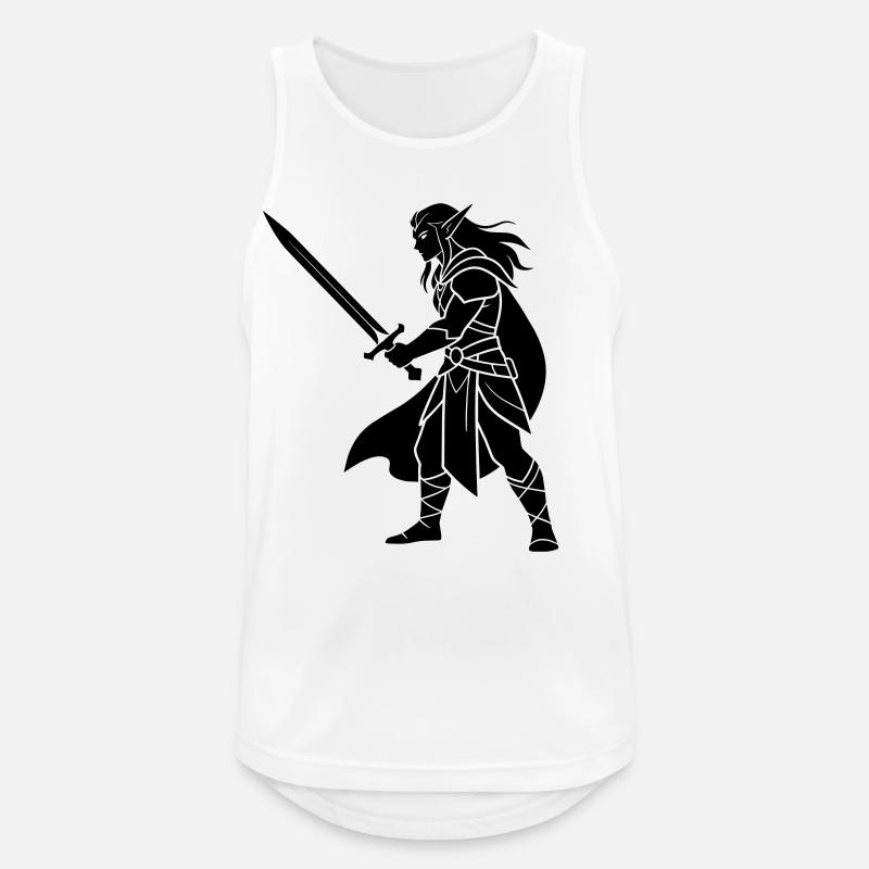 Dunkler Elf - Männer Tank Top atmungsaktiv - Weiß