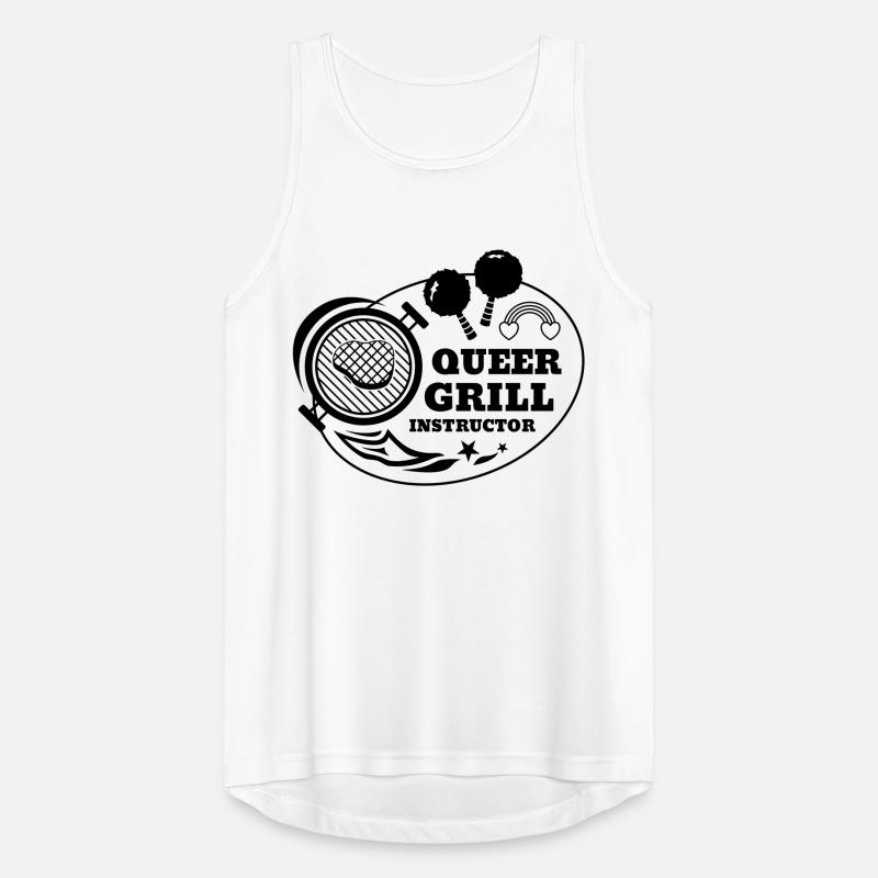 Queer Grill Instructor BBQ Geschenkidee Männer Tank Top atmungsaktiv