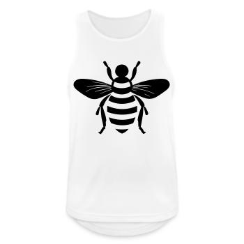 Abeille - Débardeur respirant Homme - blanc - Devant - Nick (188cm)