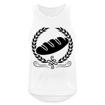 brot icon symbol kranz - Männer Tank Top atmungsaktiv - Weiß - Vorne - Nick (188cm)
