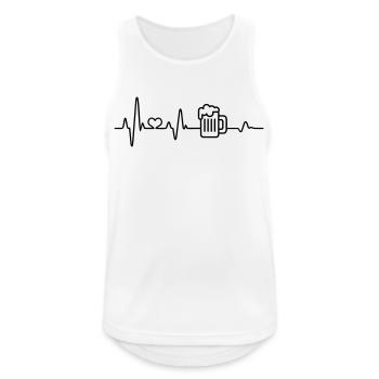 Beer Lovers Beer Drinkers Gift Beer Mug Beer - Men's Breathable Tank Top - white - Front - Nick (188cm)