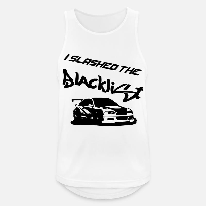 Slashed the Blacklist - Männer Tank Top atmungsaktiv - Weiß