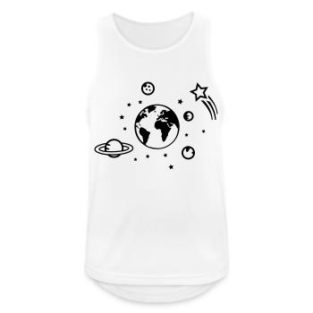 Universe 01 - Men's Breathable Tank Top - white - Front - Nick (188cm)