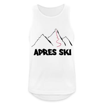 apres ski - Männer Tank Top atmungsaktiv - Weiß - Vorne - Nick (188cm)