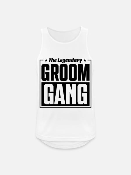 groom gang - Männer Tank Top atmungsaktiv - Weiß