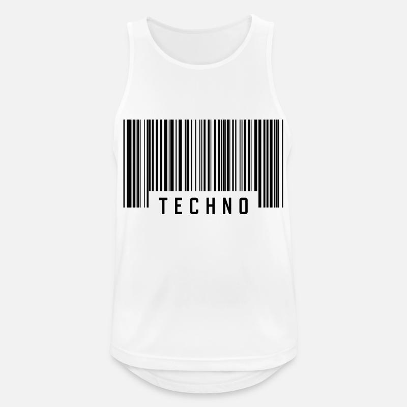TECHNO - Men's Breathable Tank Top - white