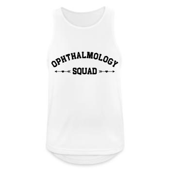 Ophthalmologie Squad - Männer Tank Top atmungsaktiv - Weiß - Vorne - Nick (188cm)