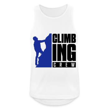 climbing crew - Débardeur respirant Homme - blanc - Devant - Nick (188cm)