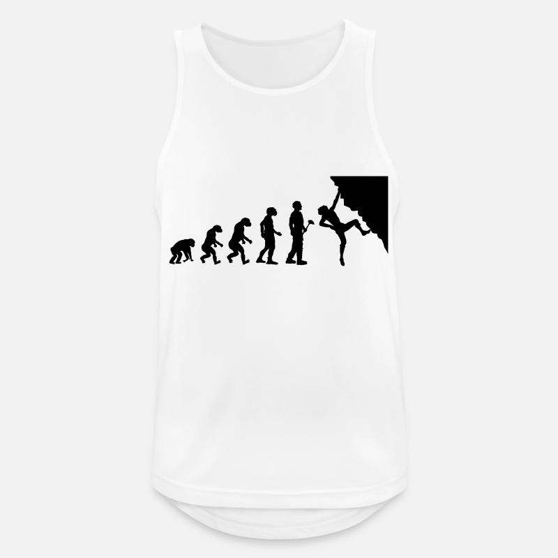 Evolutionary theory Climbing - Men's Breathable Tank Top - white
