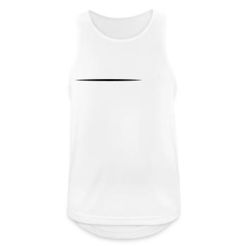 Stroke Art Brushstroke Underline Crack Line - Men's Breathable Tank Top - white - Front - Nick (188cm)