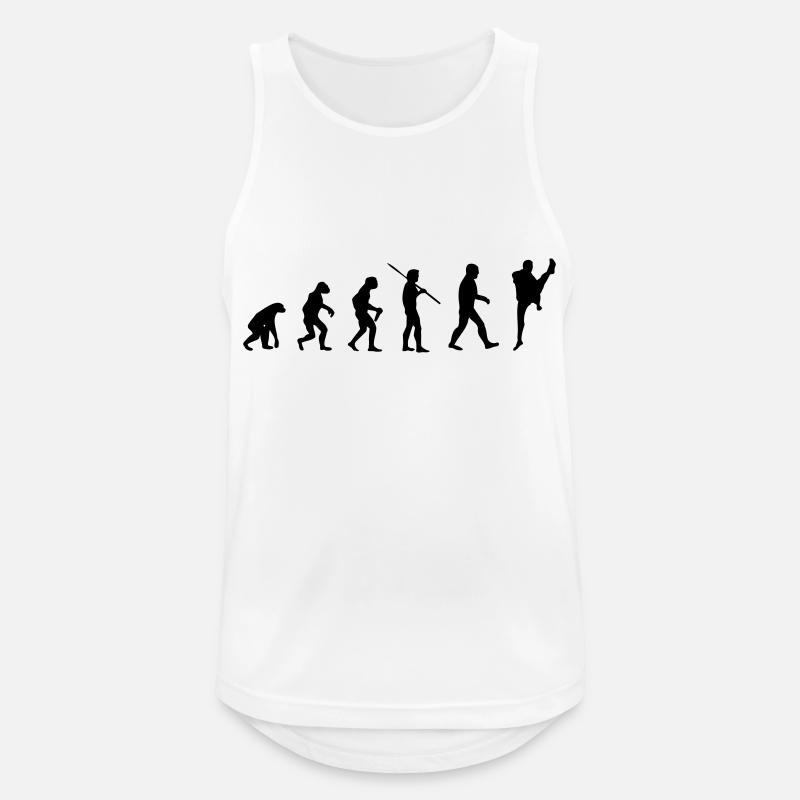 Kampfsport Evolution - Männer Tank Top atmungsaktiv - Weiß