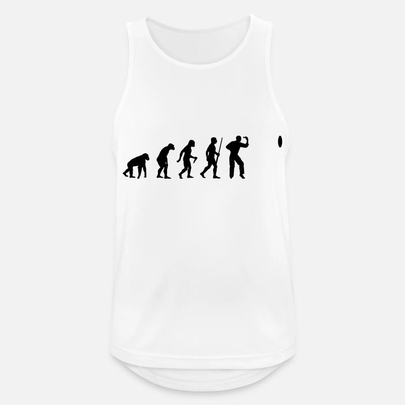 Dart Player Evolution - Männer Tank Top atmungsaktiv - Weiß