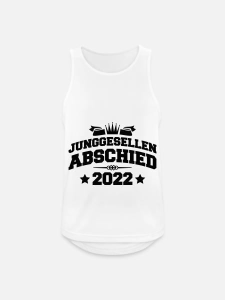 Junggesellenabschied 2022 - Männer Tank Top atmungsaktiv - Weiß