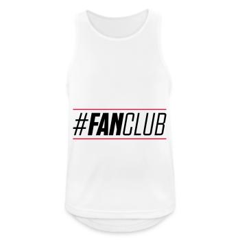 hashtag du fan club - Débardeur respirant Homme - blanc - Devant - Nick (188cm)
