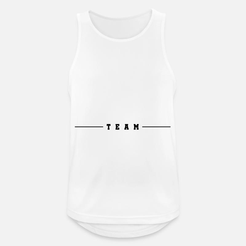 team dash - Men's Breathable Tank Top - white