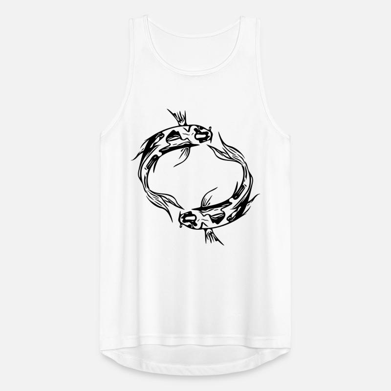 Two Vector Koi Carp Fish Men's Breathable Tank Top