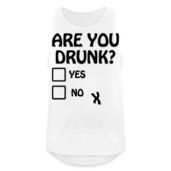Are you drunk? - Men's Breathable Tank Top - white - Front - Nick (188cm)