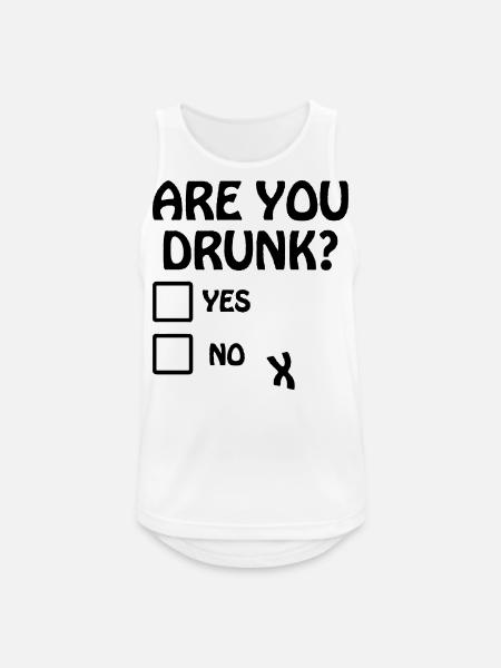 Are you drunk? - Men's Breathable Tank Top - white