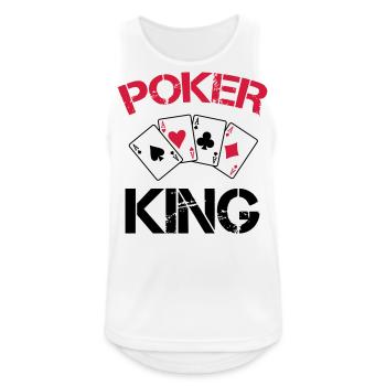 Roi du poker - Débardeur respirant Homme - blanc - Devant - Nick (188cm)