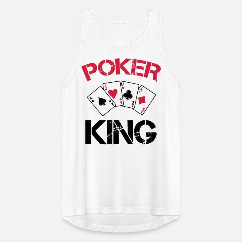 Poker King Men's Breathable Tank Top