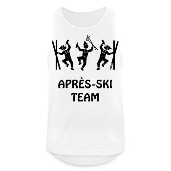 Après-Ski Team (Apres Ski Bière) - Débardeur respirant Homme - blanc - Devant - Nick (188cm)