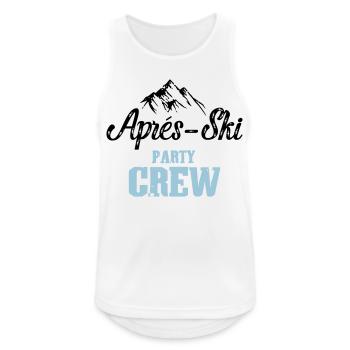 apres skiparty crew - Männer Tank Top atmungsaktiv - Weiß - Vorne - Nick (188cm)
