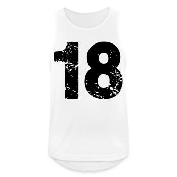 18 - Men's Breathable Tank Top - white - Front - Nick (188cm)