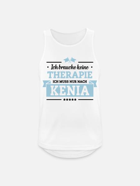 Nur nach Kenia - Männer Tank Top atmungsaktiv - Weiß