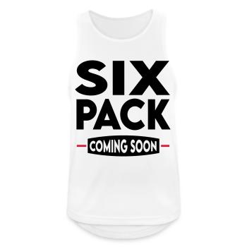 Sport Six Pack Muscles Bodybuilding - Men's Breathable Tank Top - white - Front - Nick (188cm)