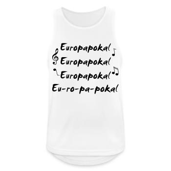 Europapokal einfarbig - Männer Tank Top atmungsaktiv - Weiß - Vorne - Nick (188cm)