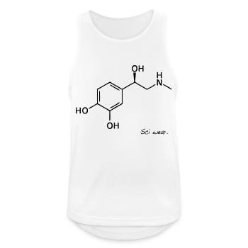 Adrenalin Kick - Männer Tank Top atmungsaktiv - Weiß - Vorne - Nick (188cm)
