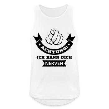 I can annoy you - Men's Breathable Tank Top - white - Front - Nick (188cm)