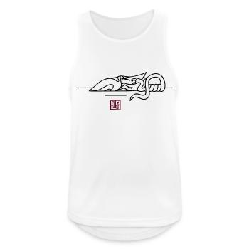 epic WingTsun crane snake battle - Men's Breathable Tank Top - white - Front - Nick (188cm)