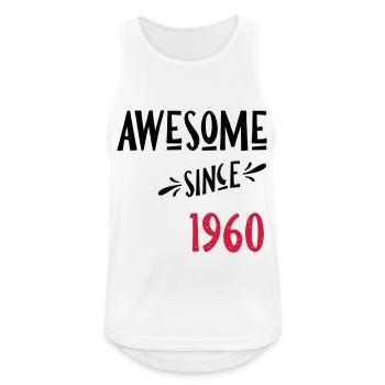 since1960 - Men's Breathable Tank Top - white - Front - Nick (188cm)