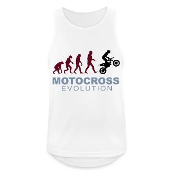 Motocross Evolution - Débardeur respirant Homme - blanc - Devant - Nick (188cm)