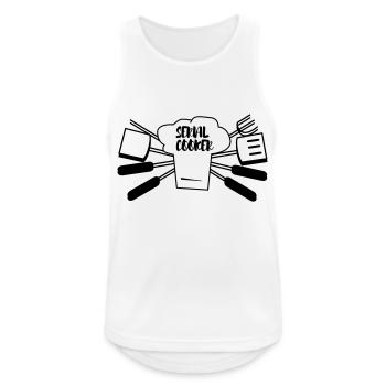 SEIAL COOKER - Débardeur respirant Homme - blanc - Devant - Nick (188cm)