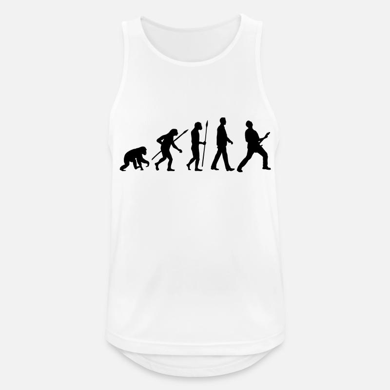 evolution_rocks_032012_a1c - Männer Tank Top atmungsaktiv - Weiß