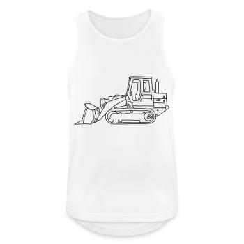 Bulldozer - Débardeur respirant Homme - blanc - Devant - Nick (188cm)