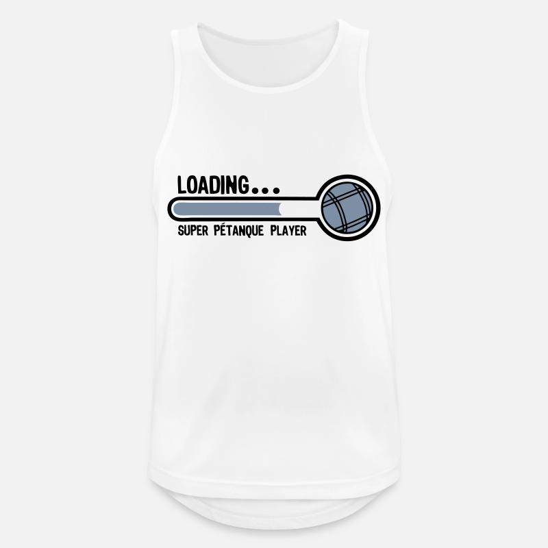 petanque kugel loading super player - Männer Tank Top atmungsaktiv - Weiß