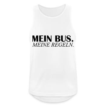 mein bus meine regeln - Männer Tank Top atmungsaktiv - Weiß - Vorne - Nick (188cm)