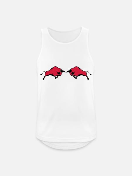 bulls - Men's Breathable Tank Top - white