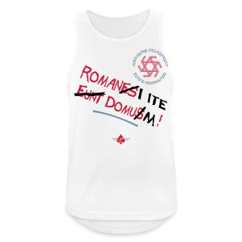 Volksfront (3col) - Männer Tank Top atmungsaktiv - Weiß - Vorne - Nick (188cm)