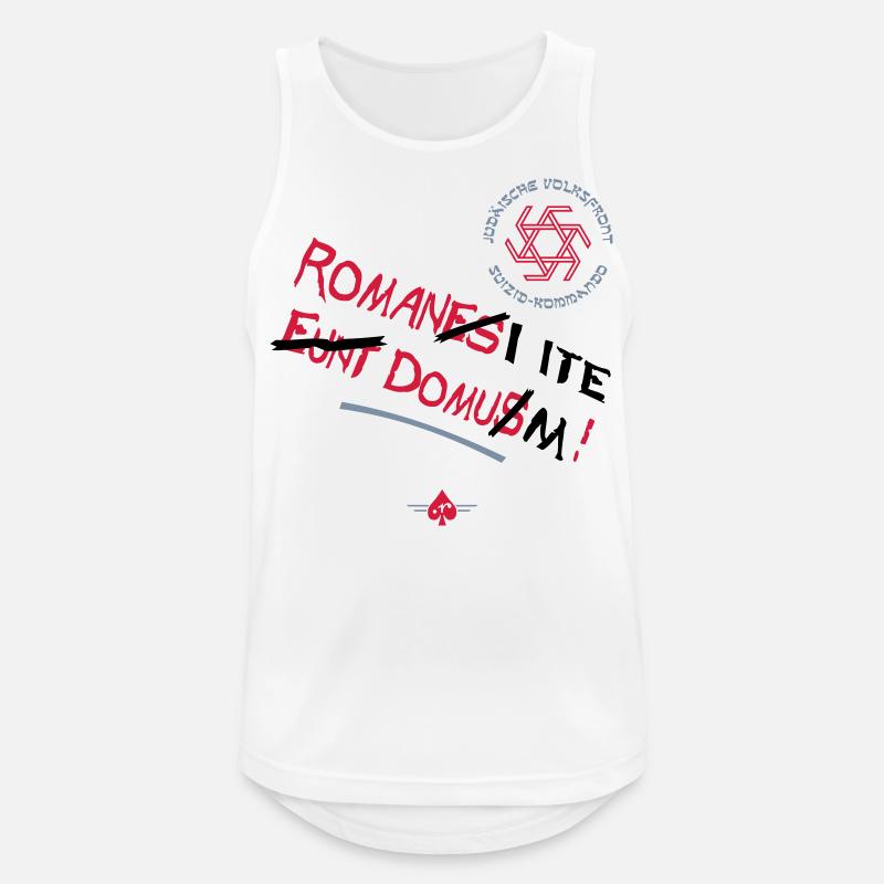 Volksfront (3col) - Männer Tank Top atmungsaktiv - Weiß