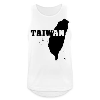 Taiwan (ID: 002004) - Débardeur respirant Homme - blanc - Devant - Nick (188cm)
