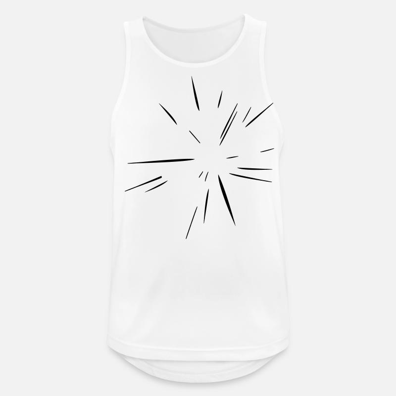 Explosion - Flash - Blitz - Vectorgraphic - Männer Tank Top atmungsaktiv - Weiß